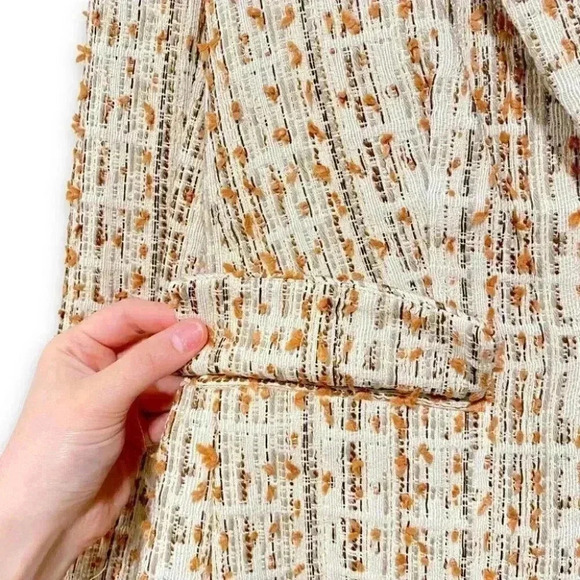 NWT Veronica Beard Tweed Cutaway Dickey Jacket Blazer Ivory Estate Size 2 - Picture 11 of 13